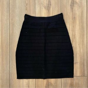 Rag & Bone Bodycon Black Skirt